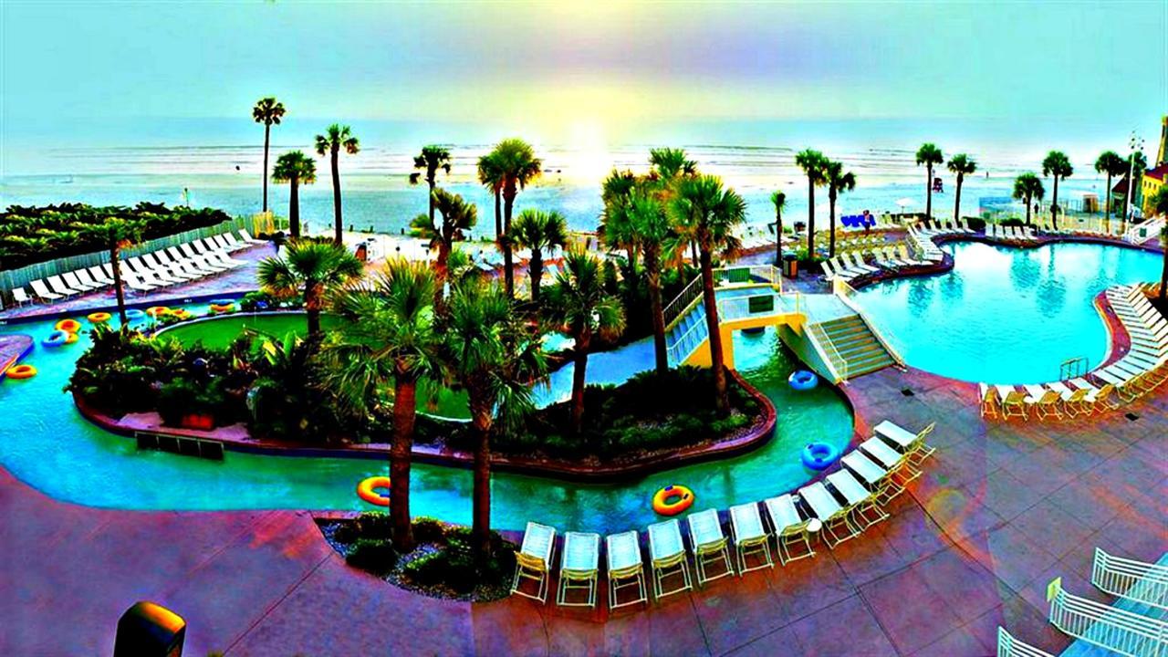 2 Bedroom Resort Condo Direct Oceanfront Wyndham Ocean Walk - Daytona Funland 2226 代托纳海滩 外观 照片
